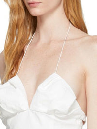 Robe courte Bambino en lin - Off White