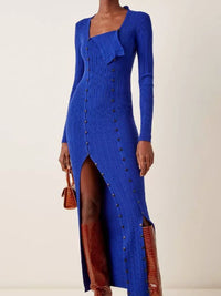 BLUE LA ROBE MAILLE AZUR