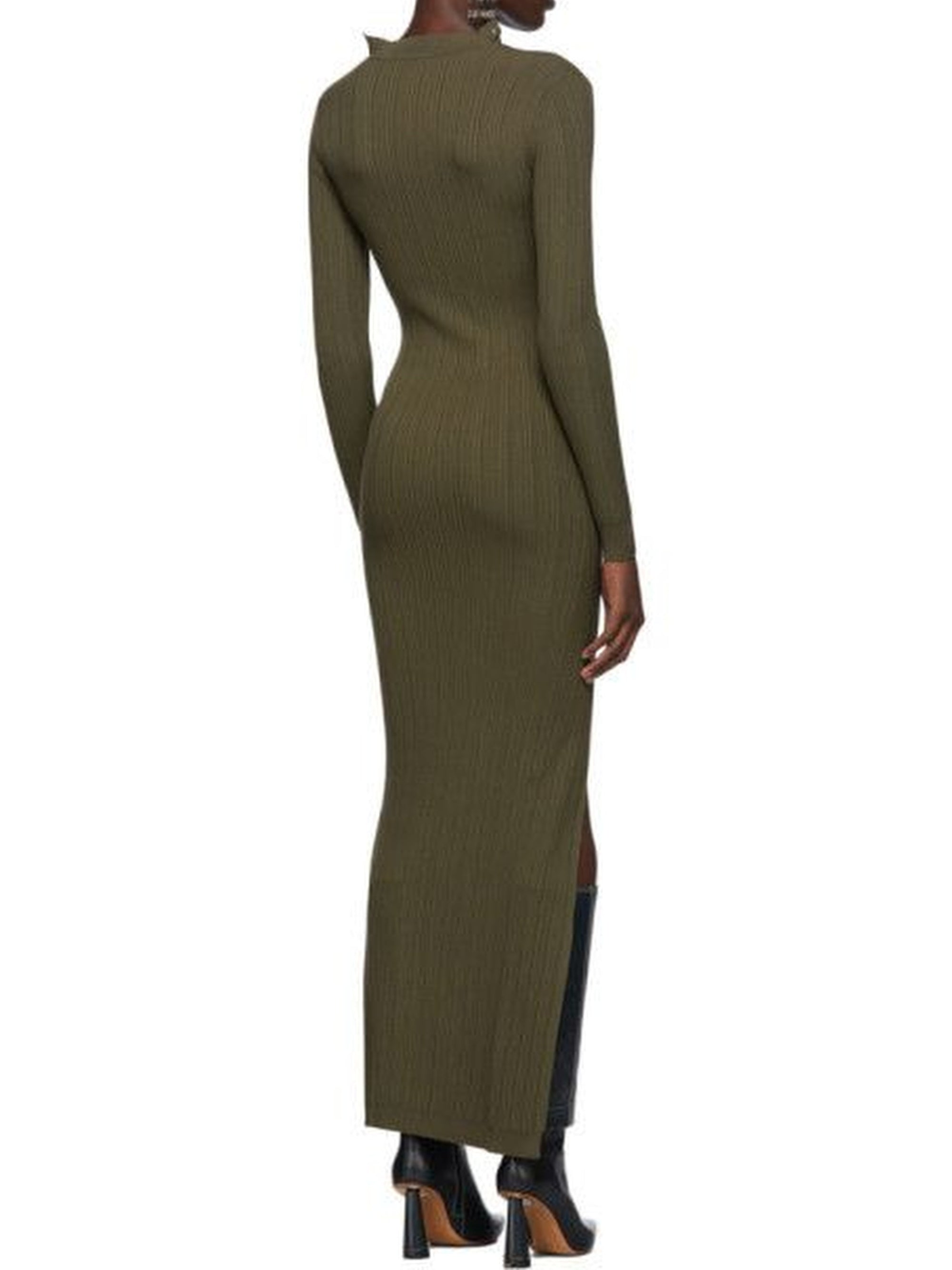 Robe Azur en maille - Khaki