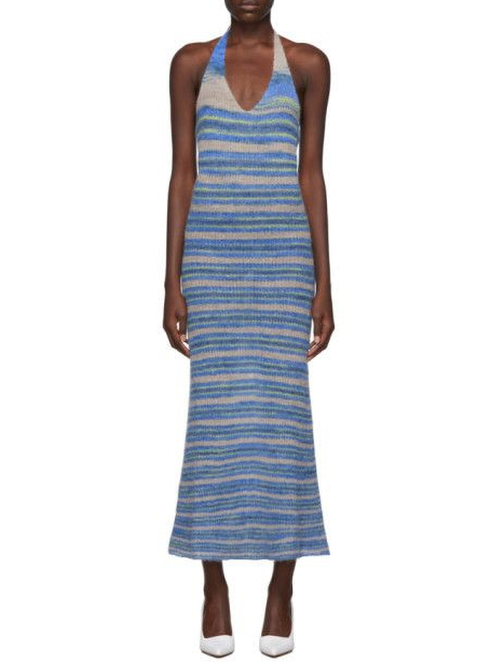 BLUE STRIPES LA ROBE TROPEA LONGUE