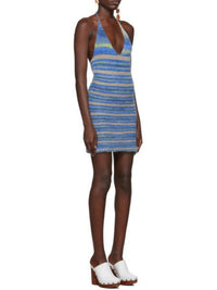 Robe Tropea à rayures en laine - Blue Stripes