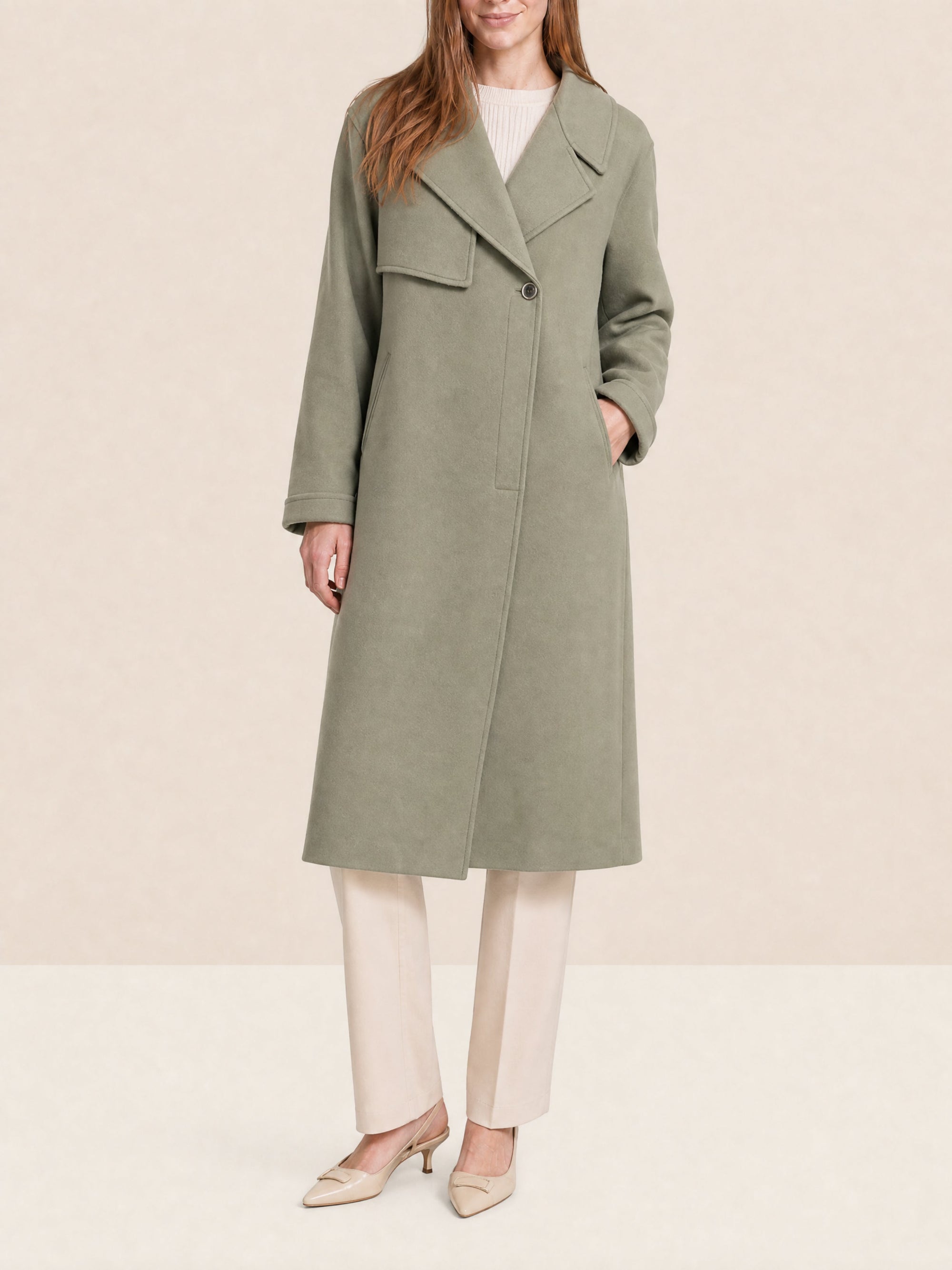 LIGHT GREEN LE MANTEAU SABE