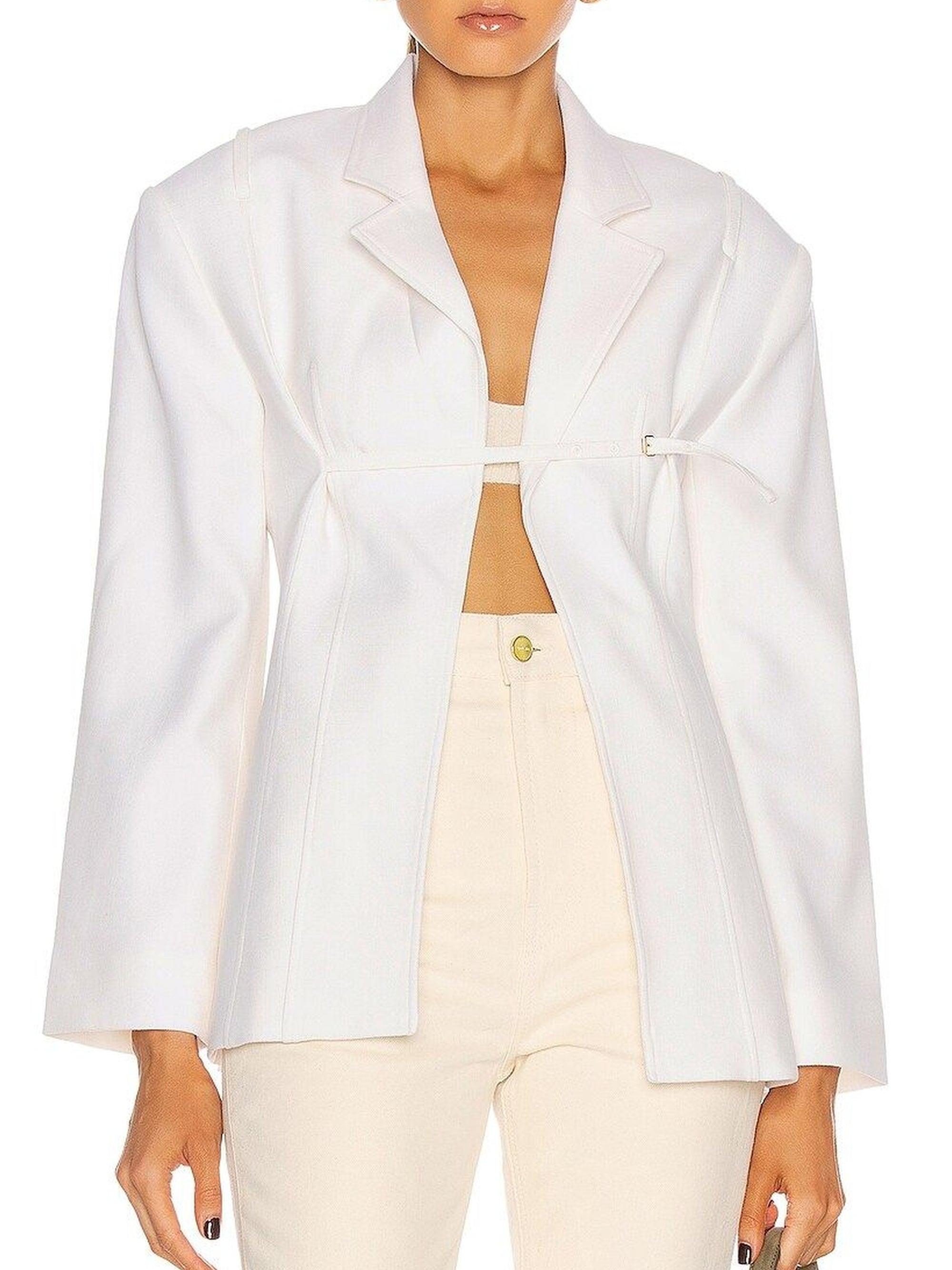 Veste cintrée Sauge - Off White