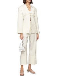 Veste cintrée Sauge - Off White