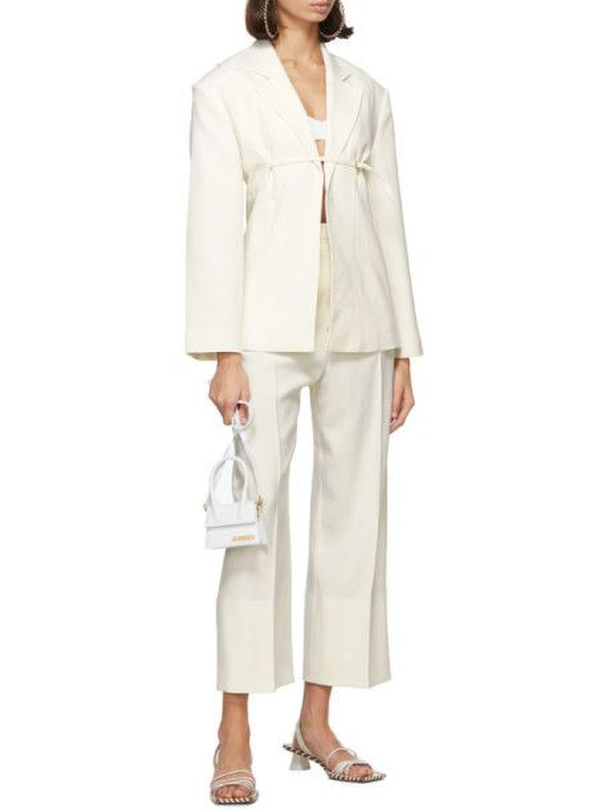 Veste cintrée Sauge - Off White