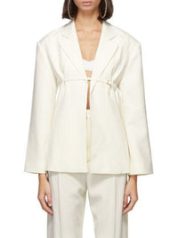 Veste cintrée Sauge - Off White