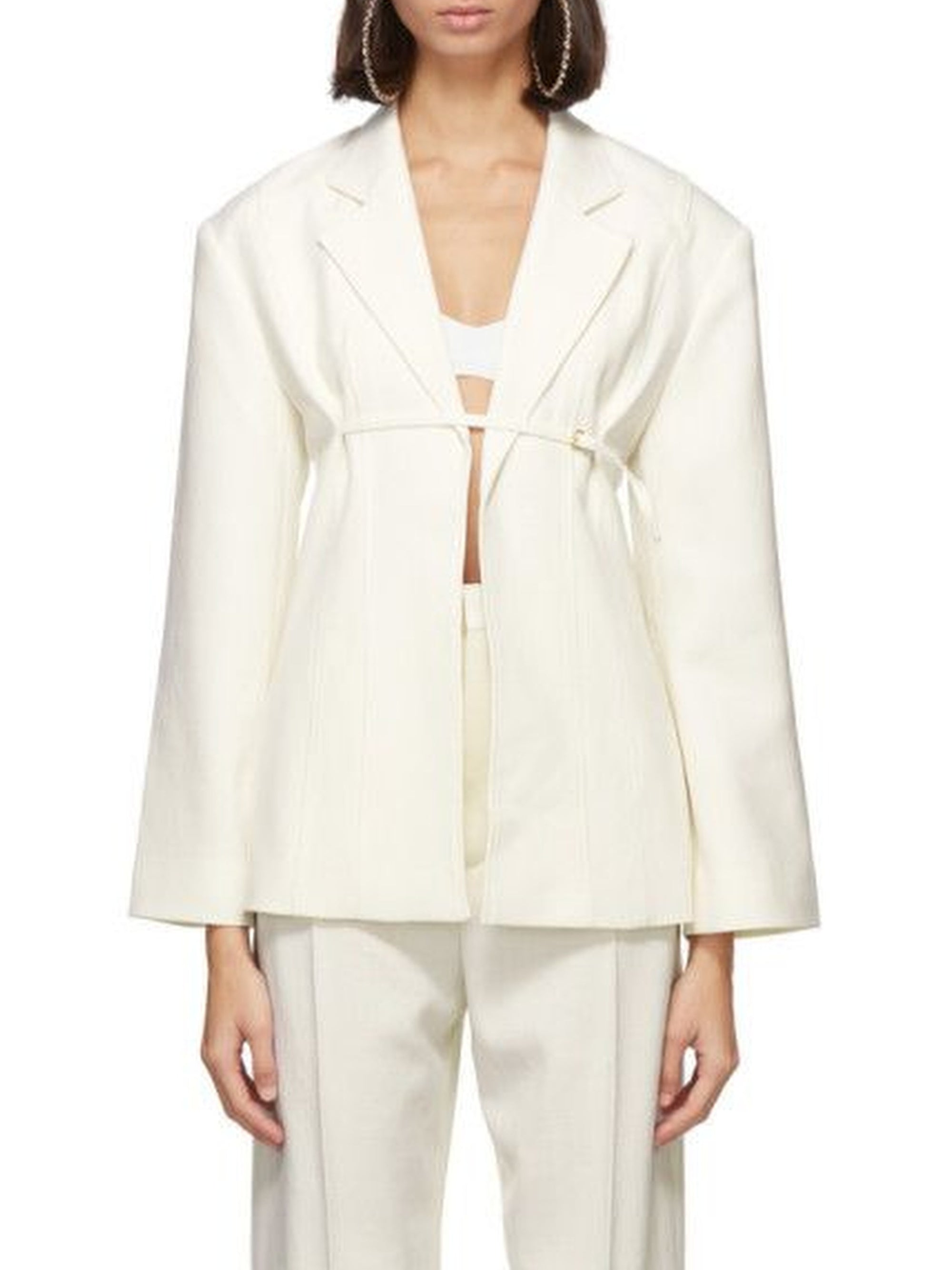 Veste cintrée Sauge - Off White