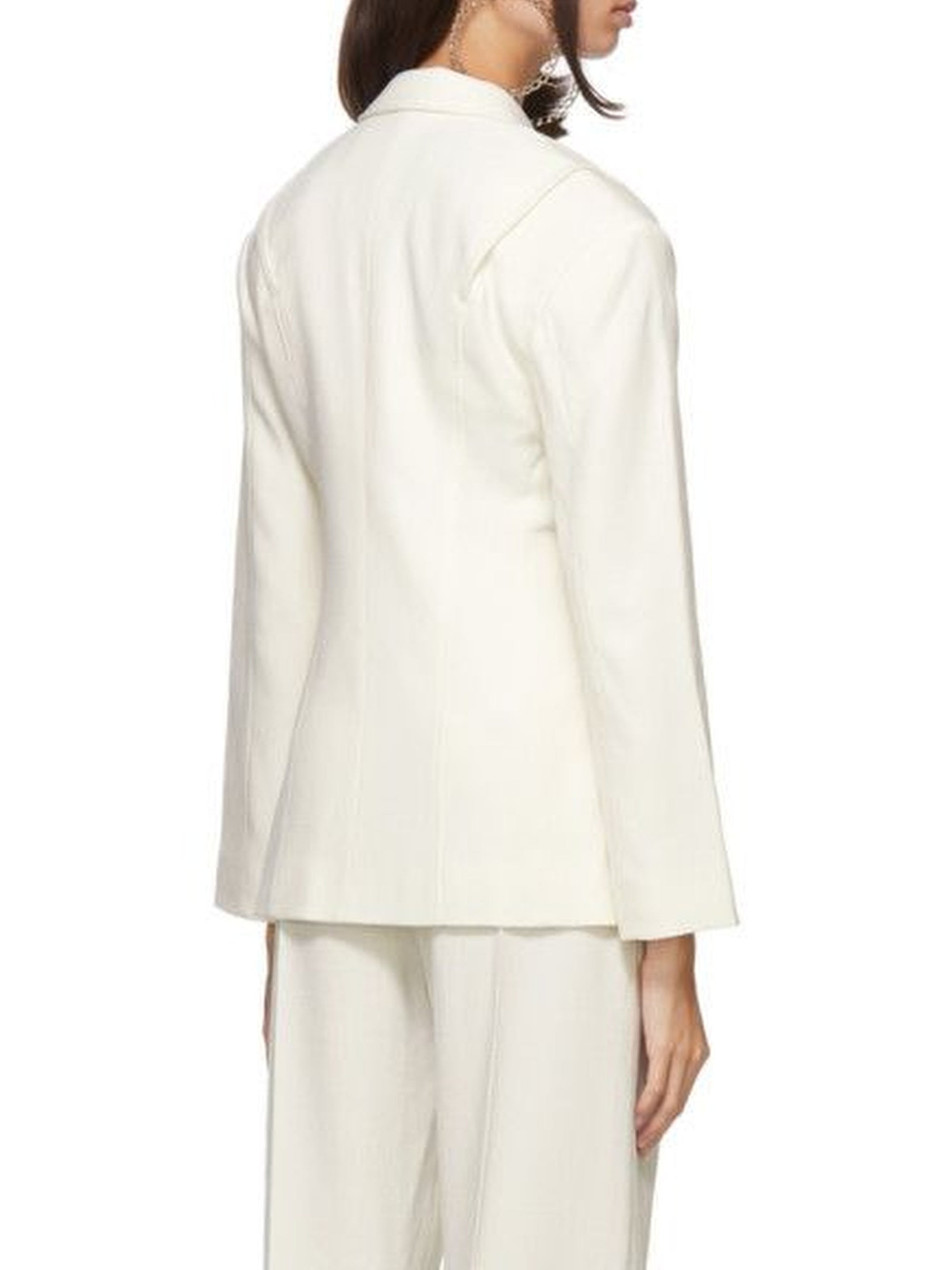Veste cintrée Sauge - Off White