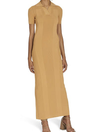 DARK YELLOW LA ROBE MAILLE POLO