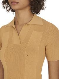 DARK YELLOW LA ROBE MAILLE POLO