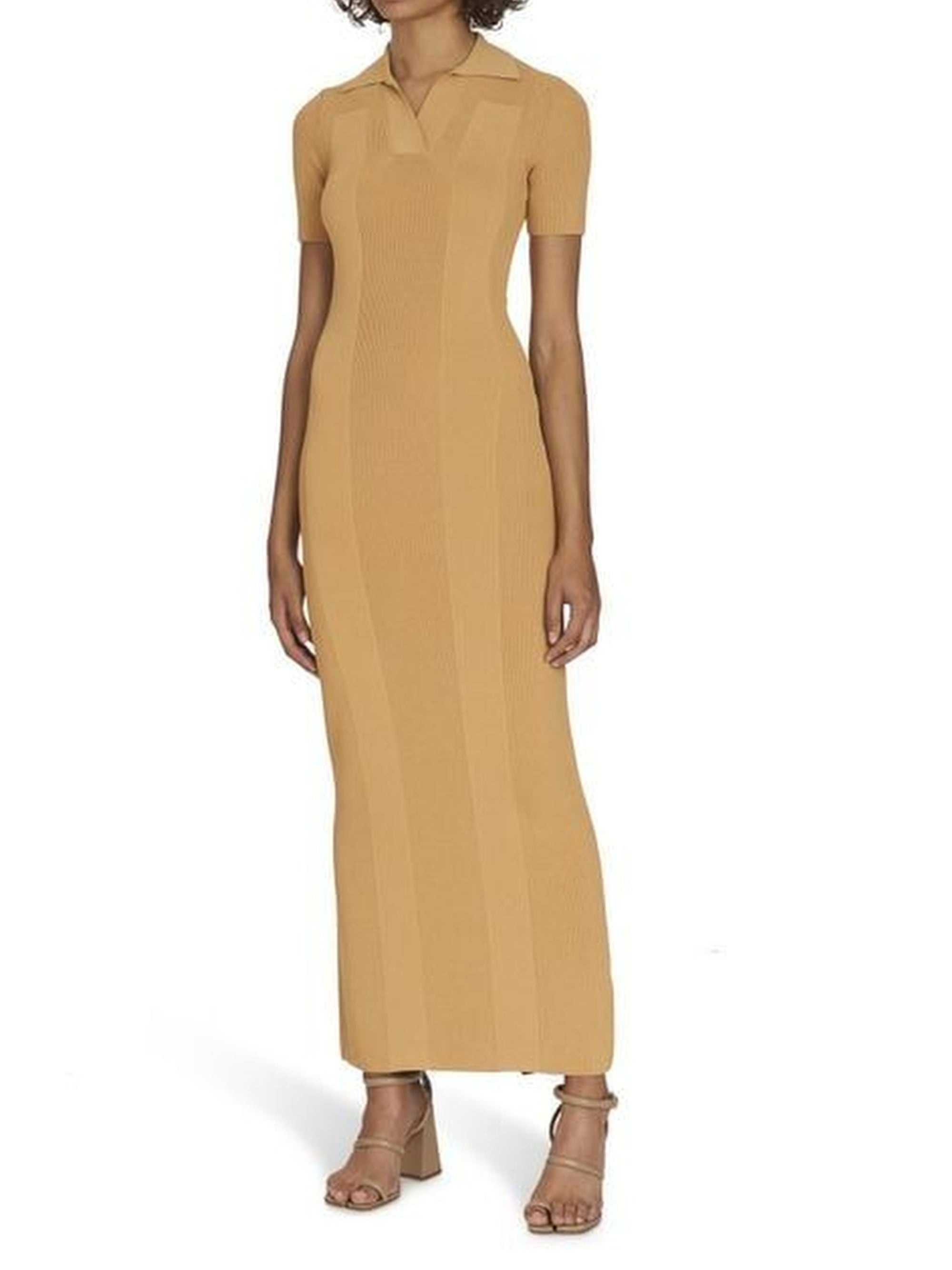 Robe polo longue - Dark Yellow