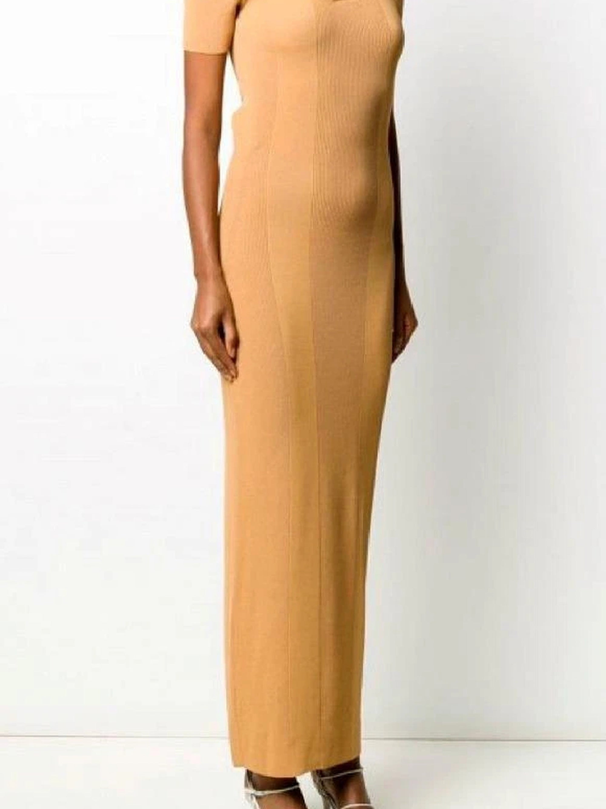 DARK YELLOW LA ROBE MAILLE POLO