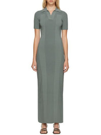 Robe polo longue - Green