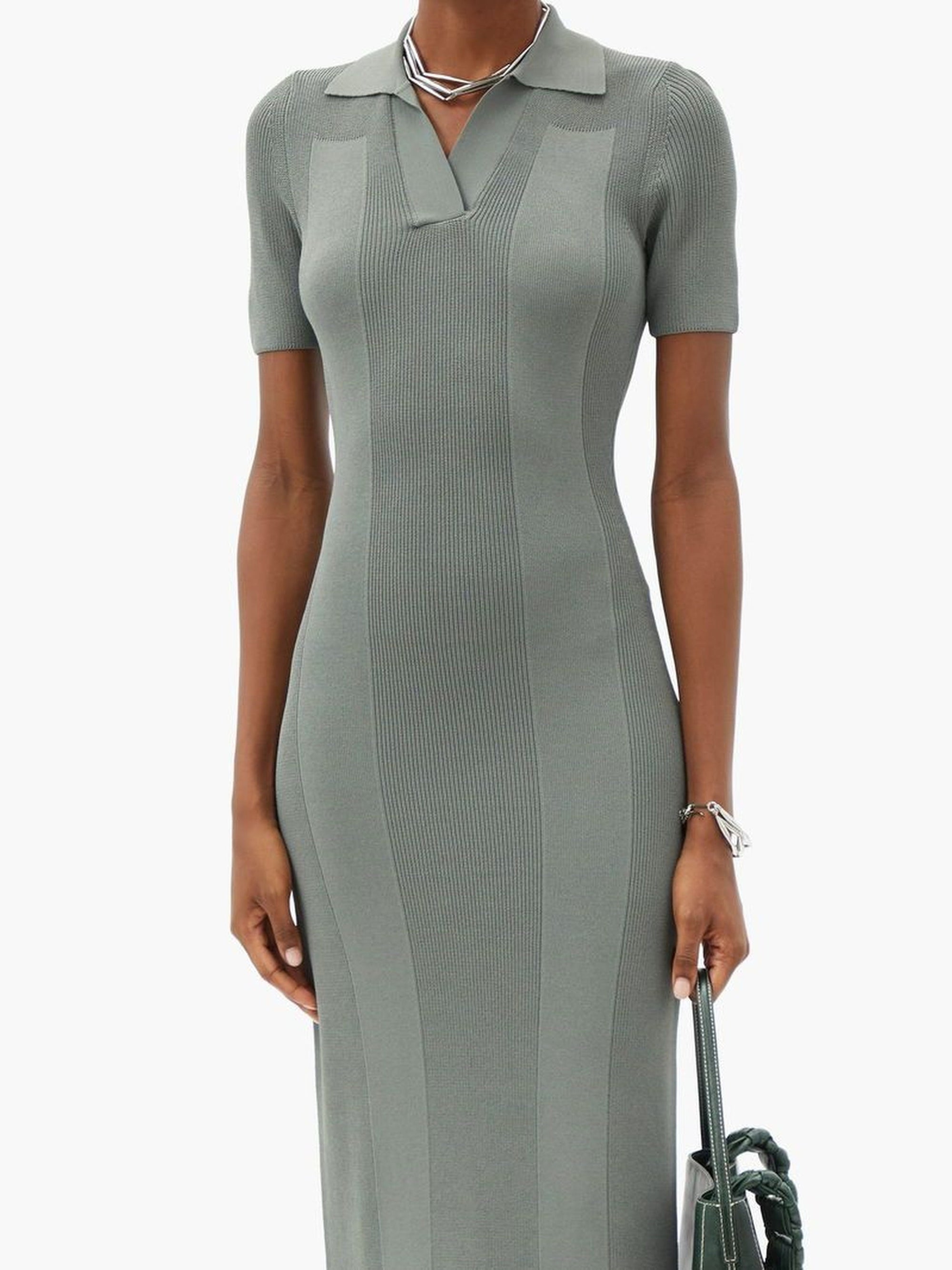 GREEN LA ROBE MAILLE POLO