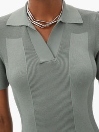 GREEN LA ROBE MAILLE POLO