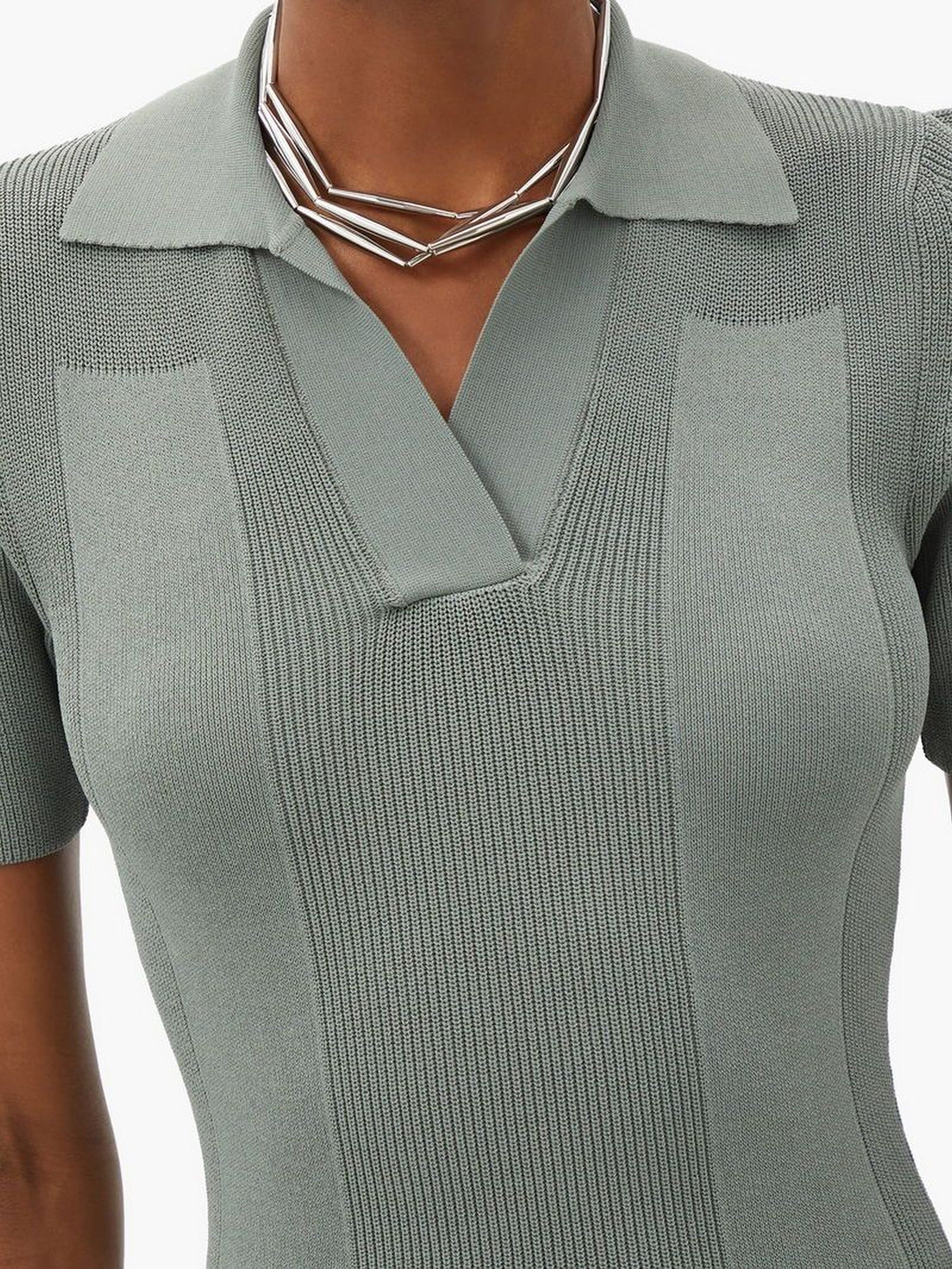 GREEN LA ROBE MAILLE POLO