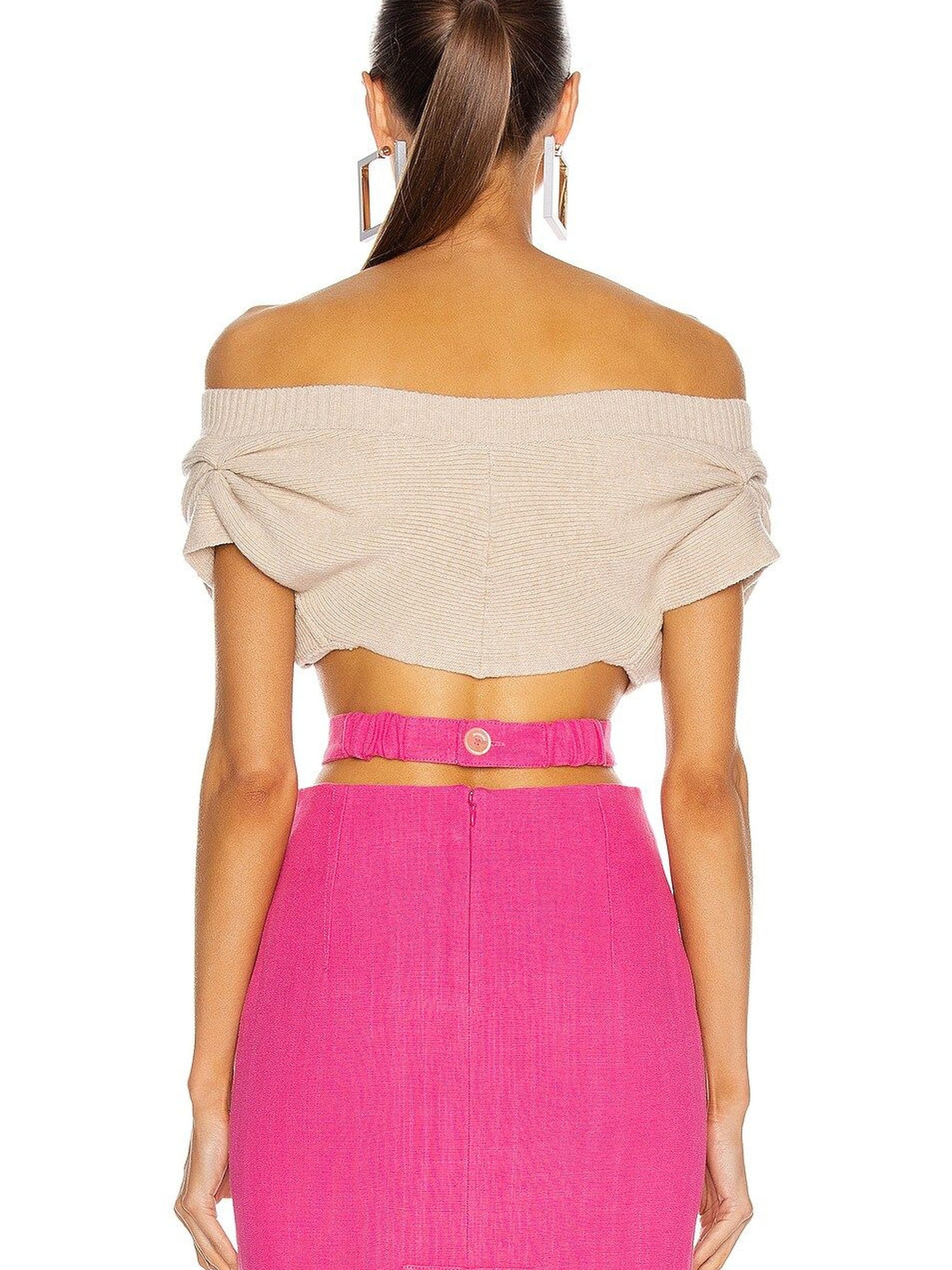 Cardigan Valerie en laine - Beige