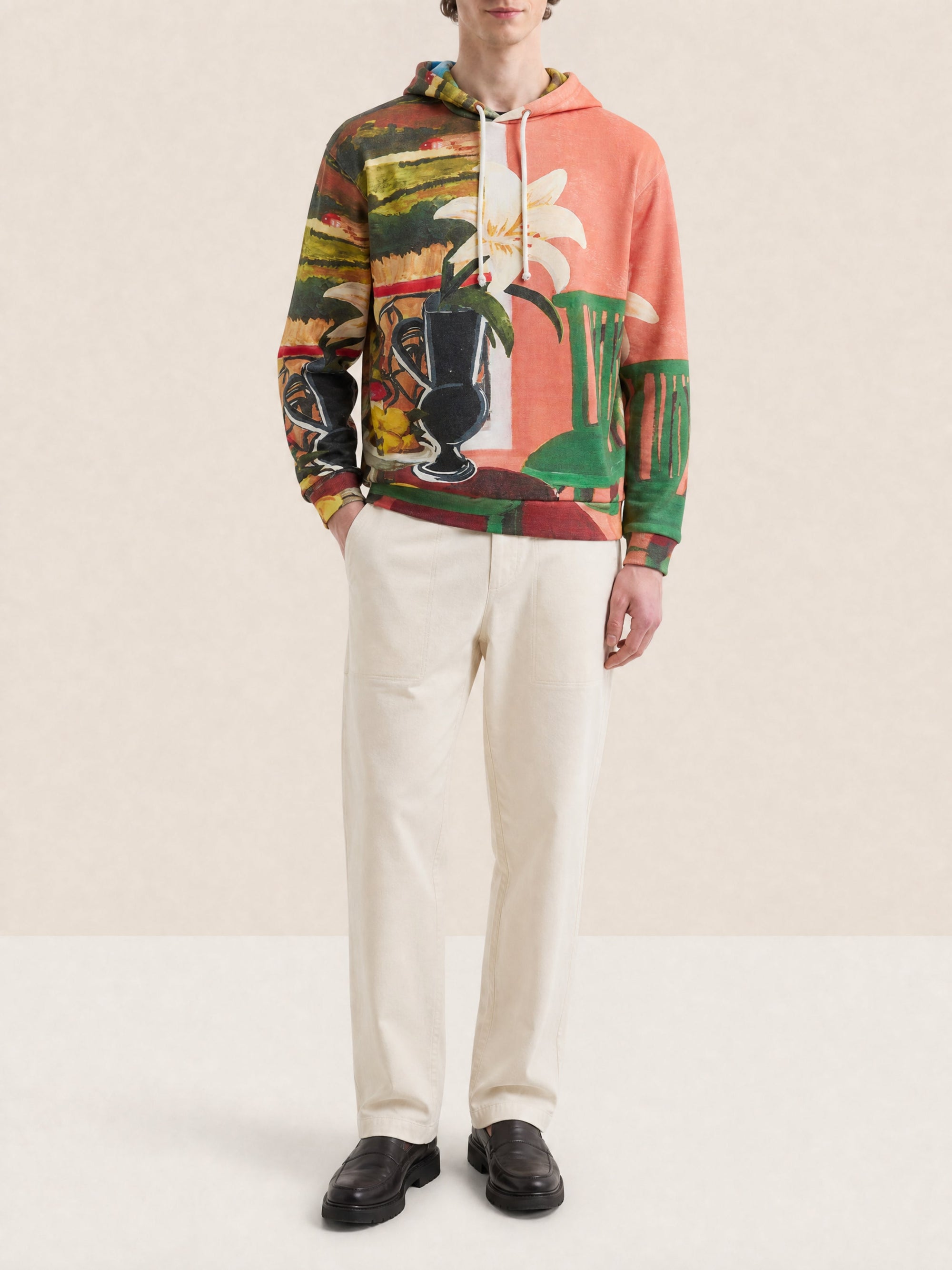 PRINT WHITE 10 LE SWEAT TABLEAU