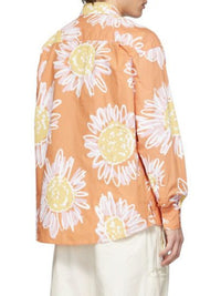 PRINT ORANGE FLOWERS LA CHEMISE SIMON
