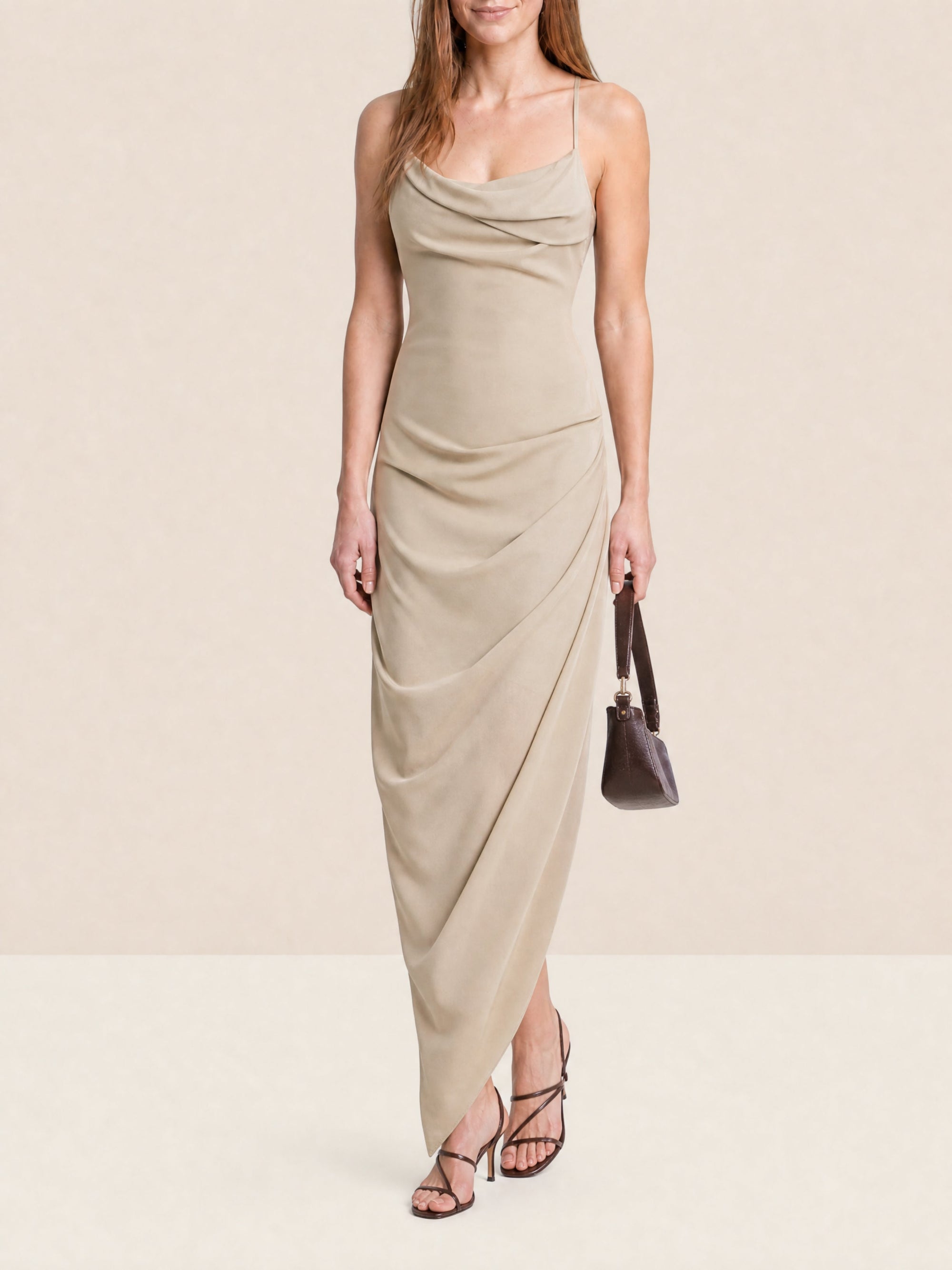 BEIGE LA ROBE SAUDADE LONGUE