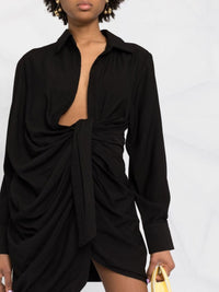 Robe Bahia drapée - White