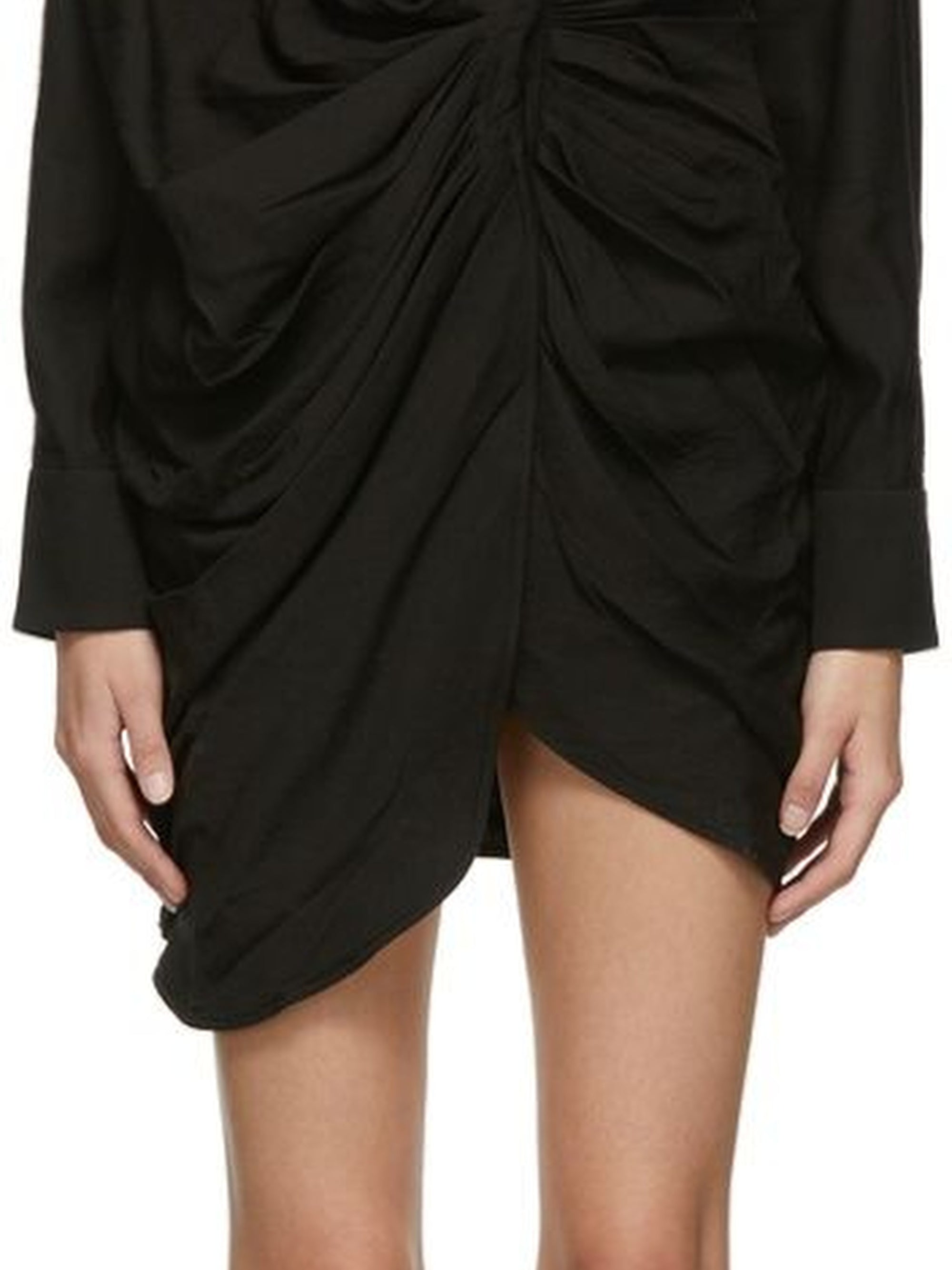 Robe Bahia drapée - Black