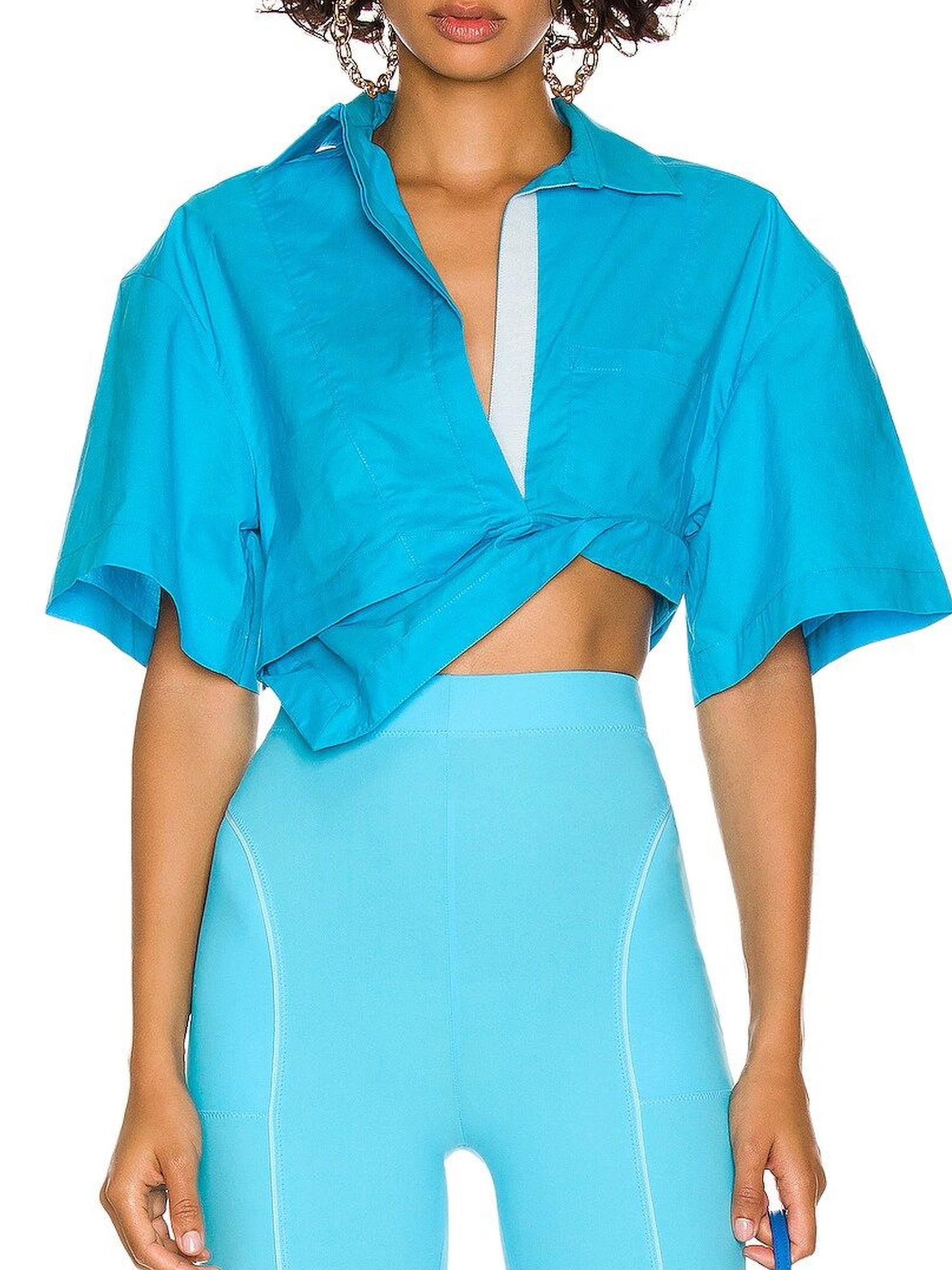 Chemise Capri courte - Light Blue