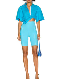 Chemise Capri courte - Light Blue