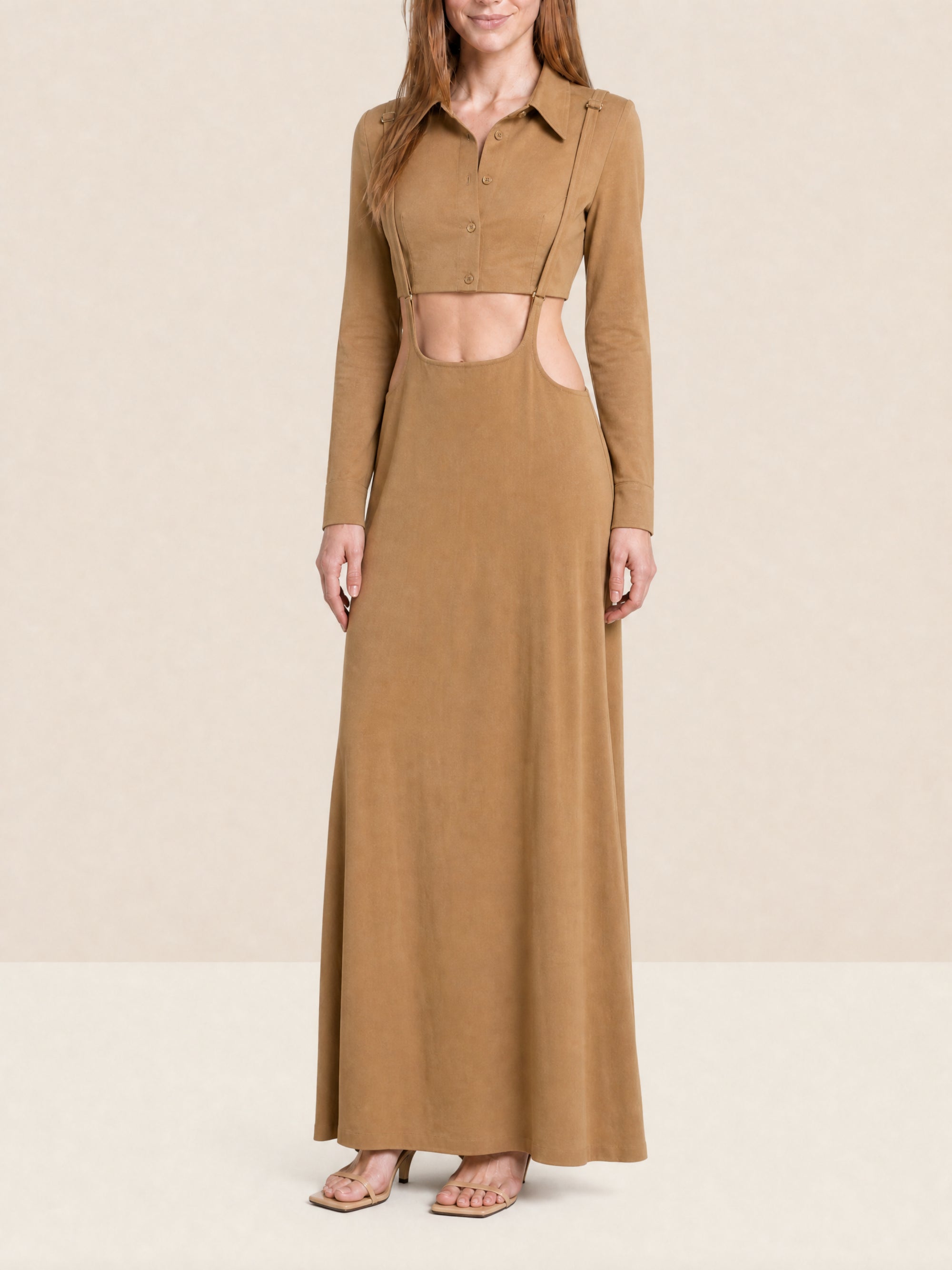 Robe longue Draio - Camel
