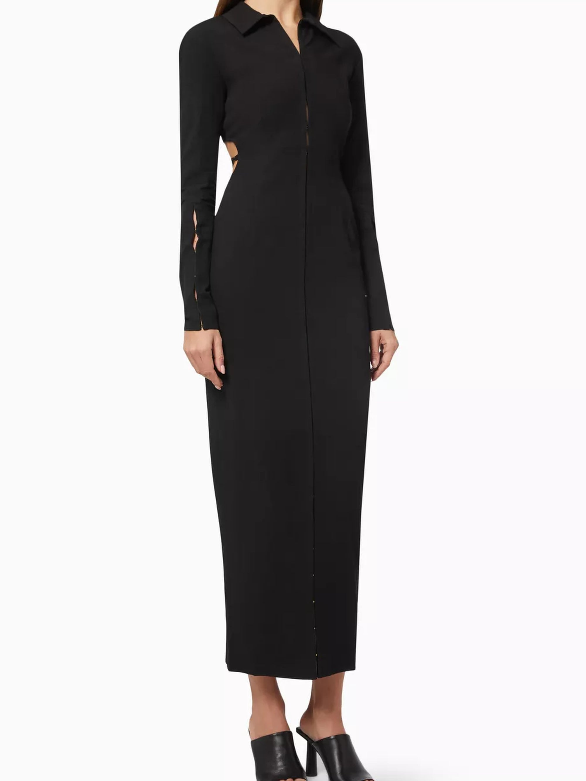 Robe chemise Obiou - Black