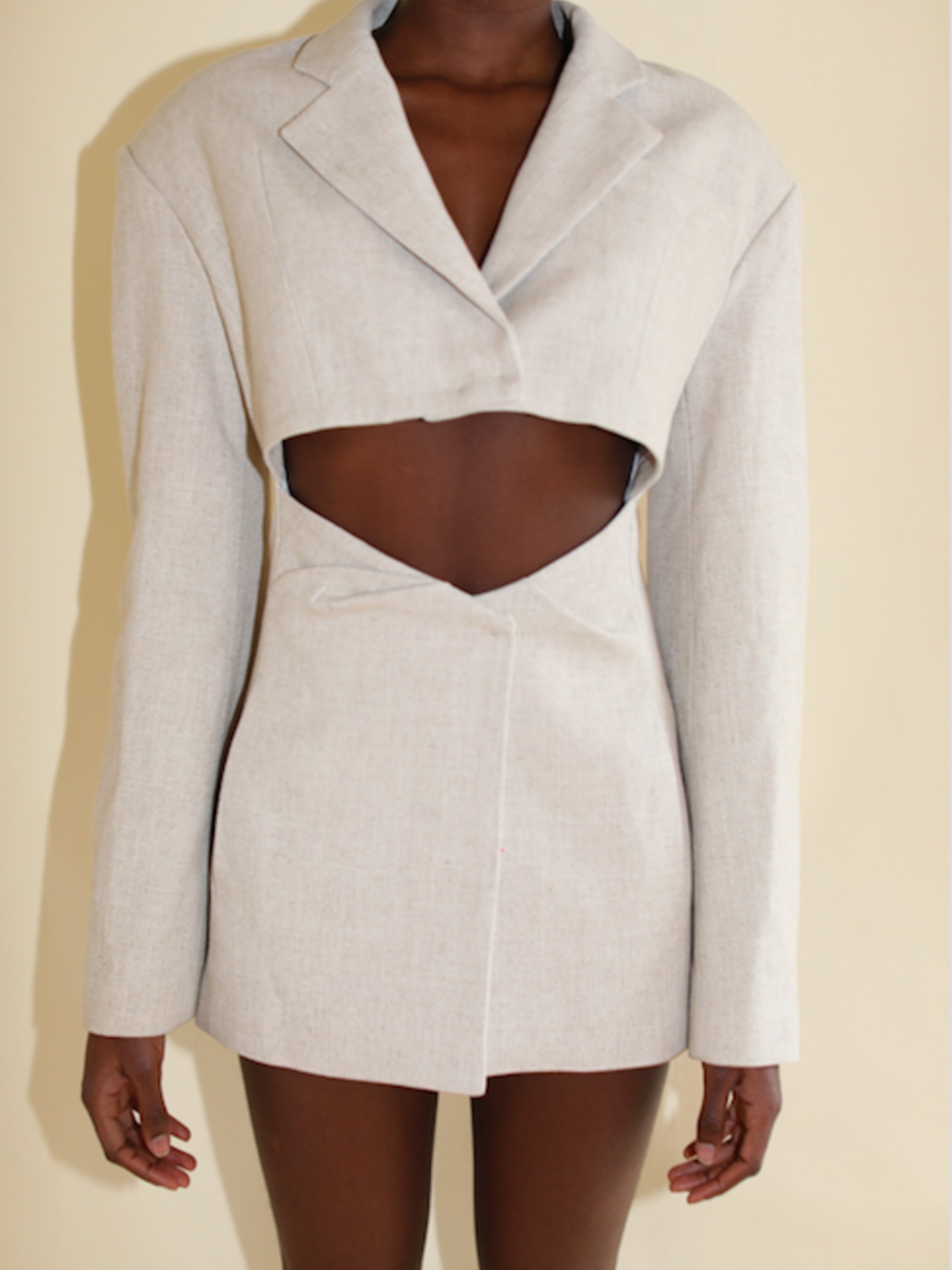 Veste Arles en laine - Beige