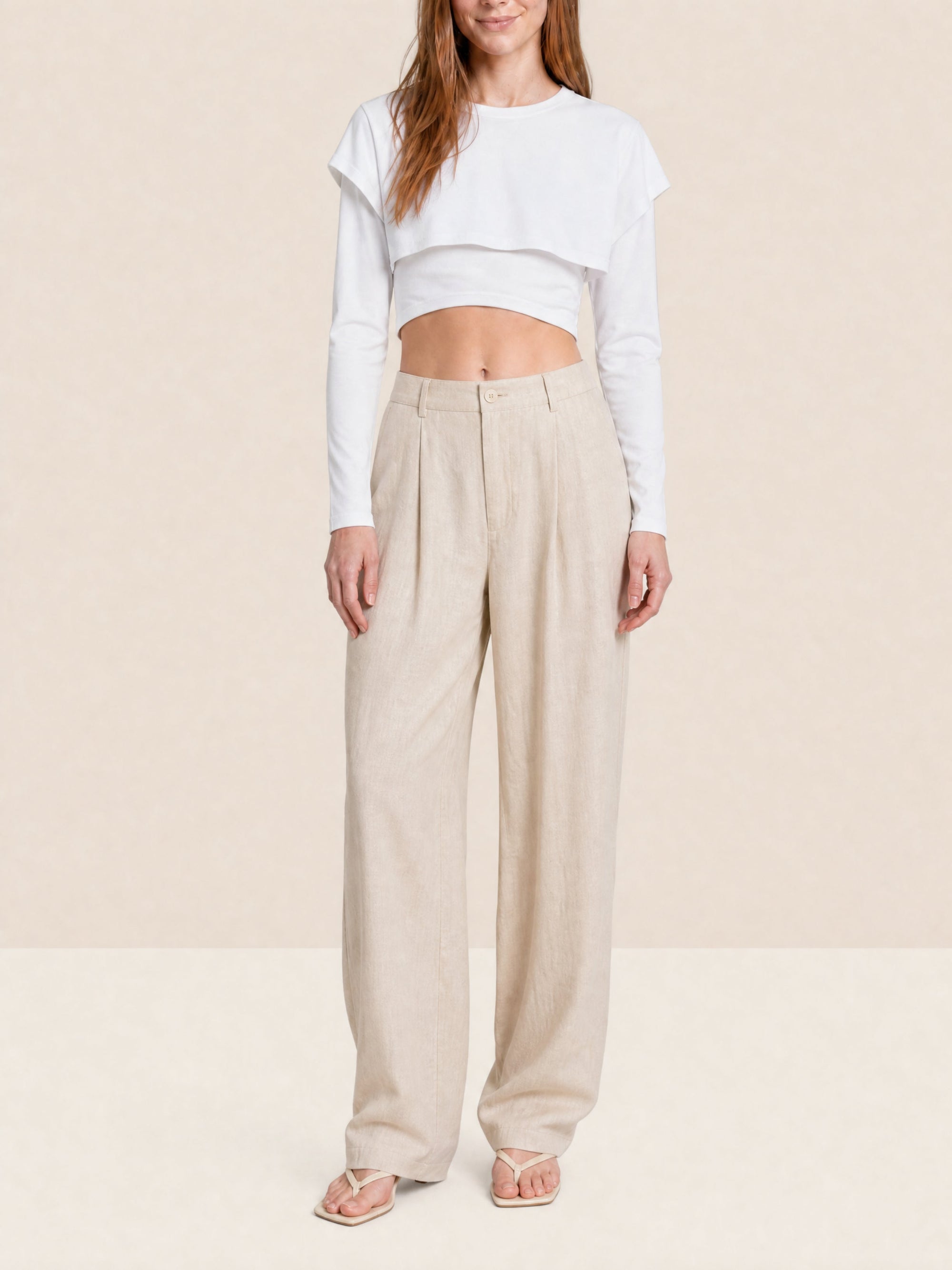 WHITE LE DOUBLE TSHIRT