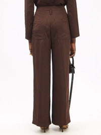 Pantalon Notte taille ahute - Dark Brown
