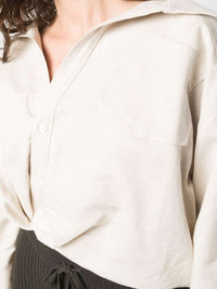 Chemise Mejean twistée - White