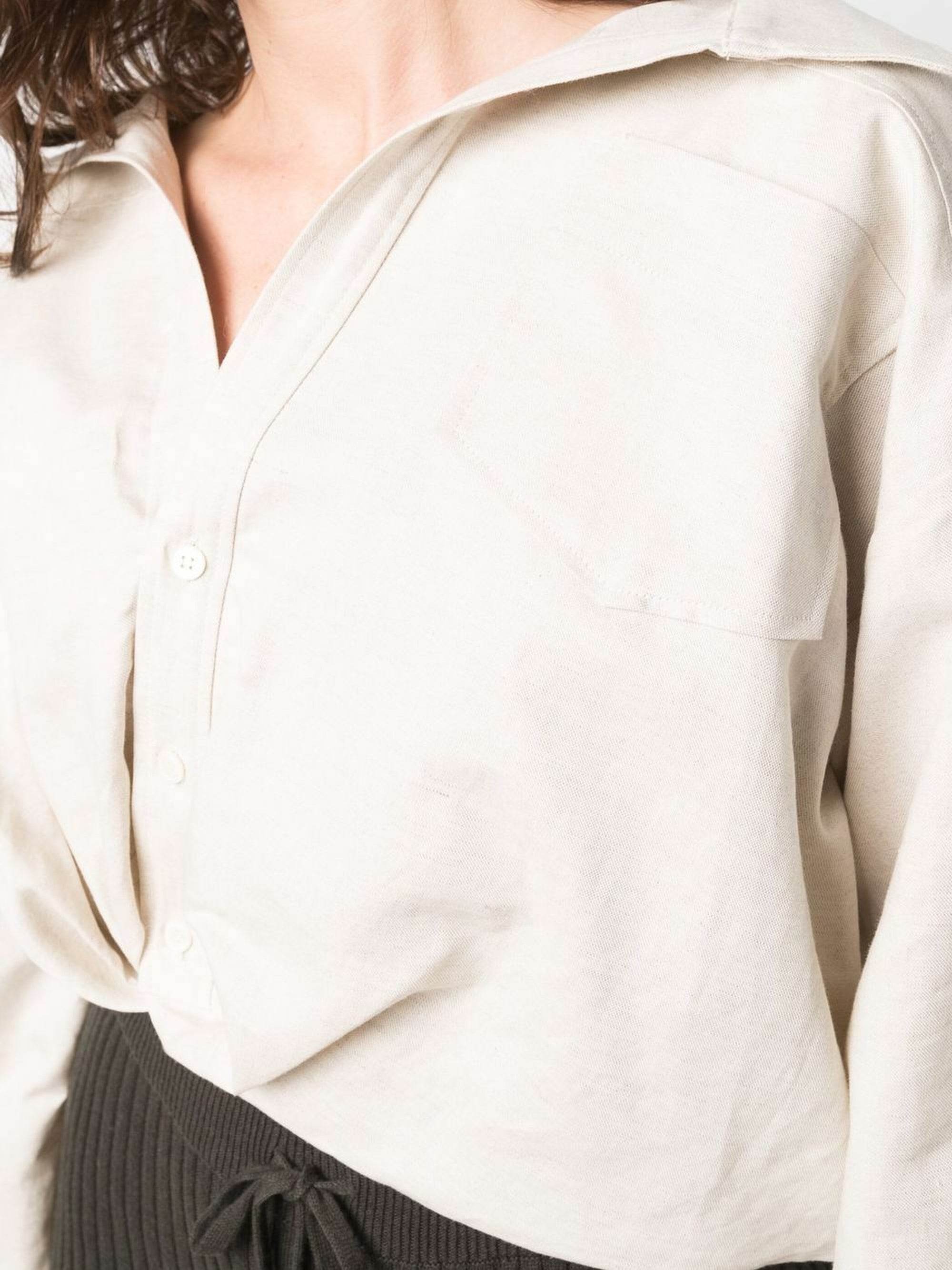 Chemise Mejean twistée - White