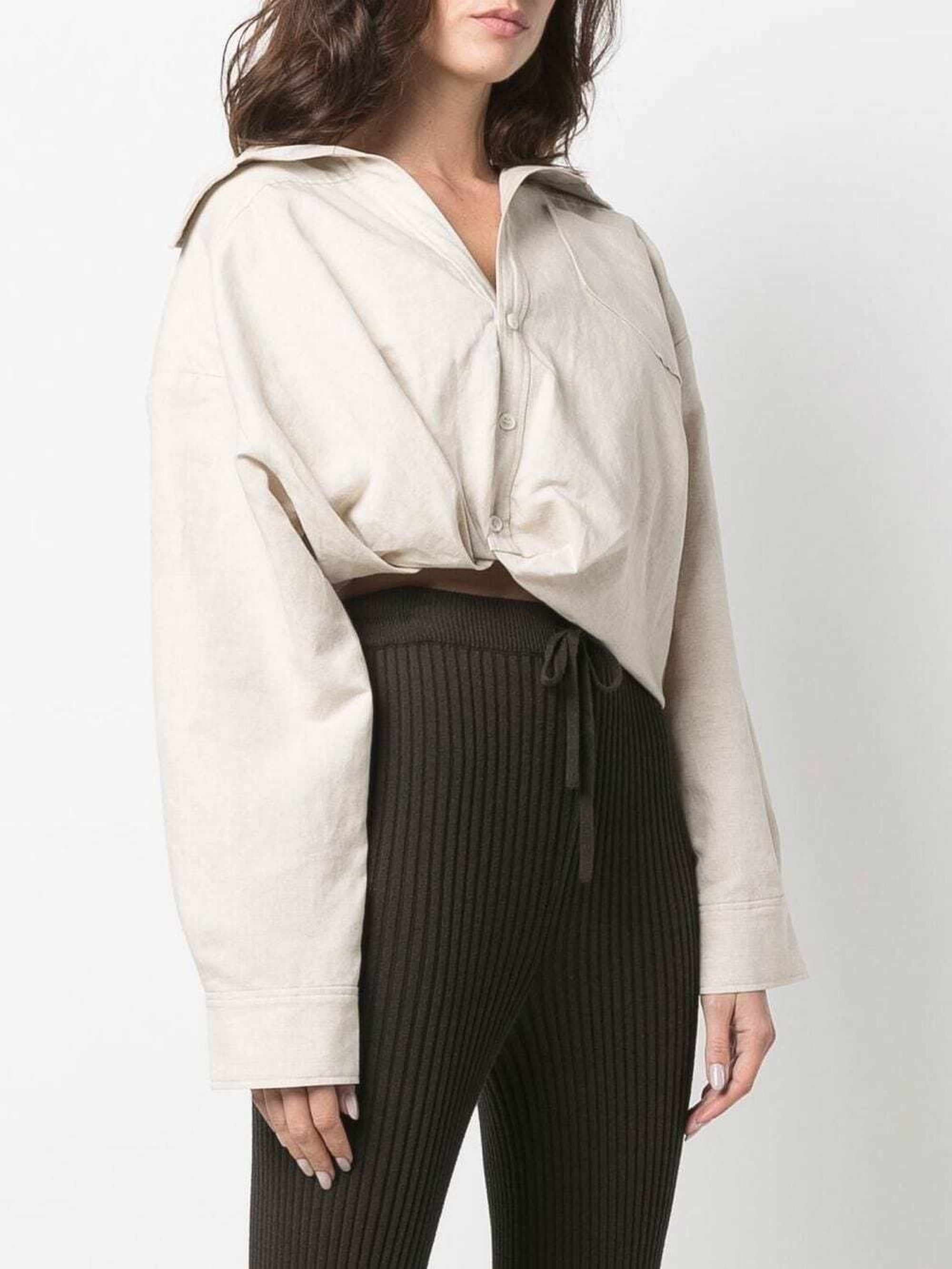 Chemise Mejean twistée - White