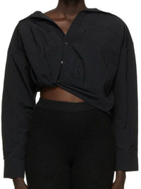 Chemise Mejean twistée - Black