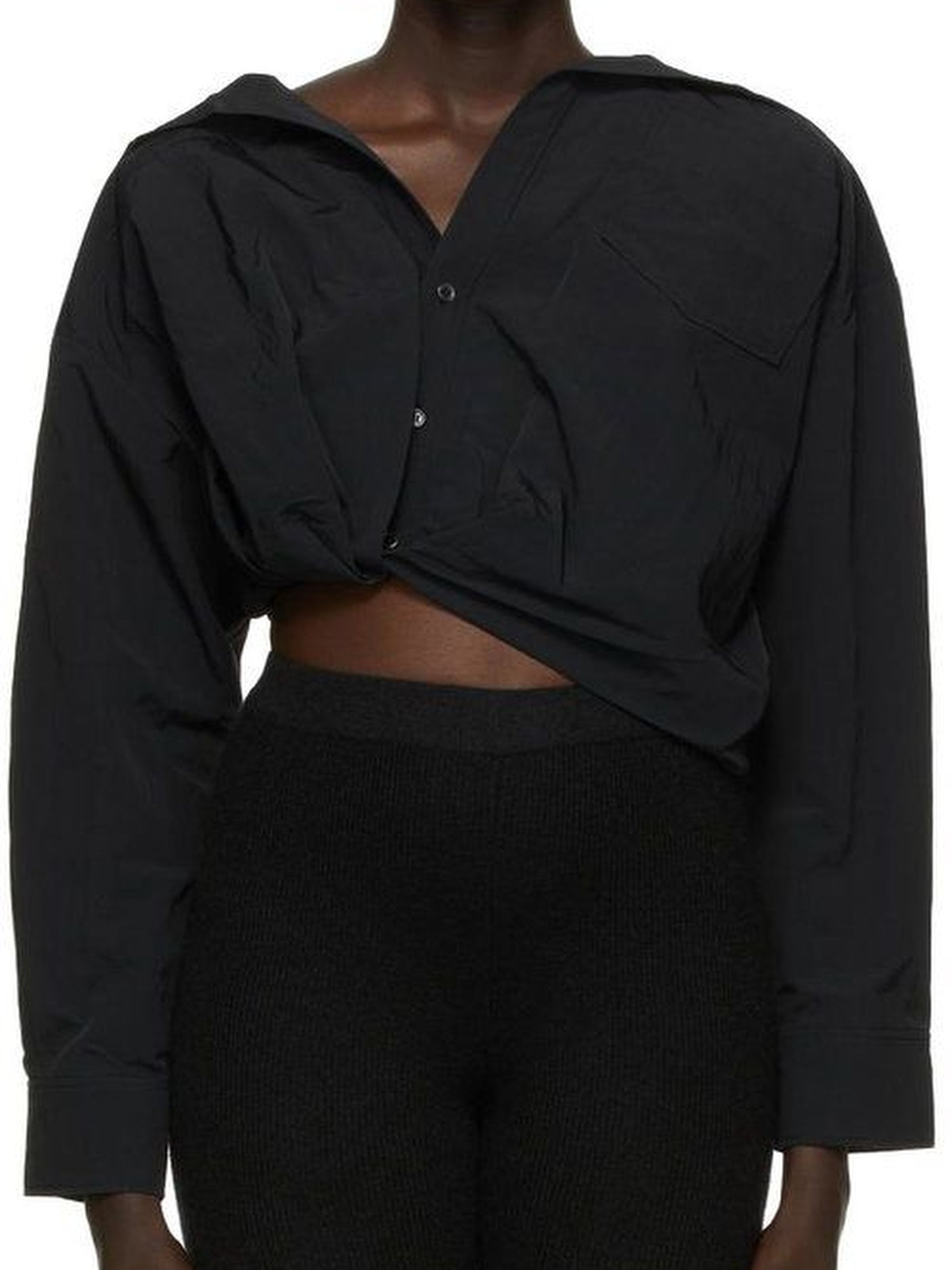 Chemise Mejean twistée - Black