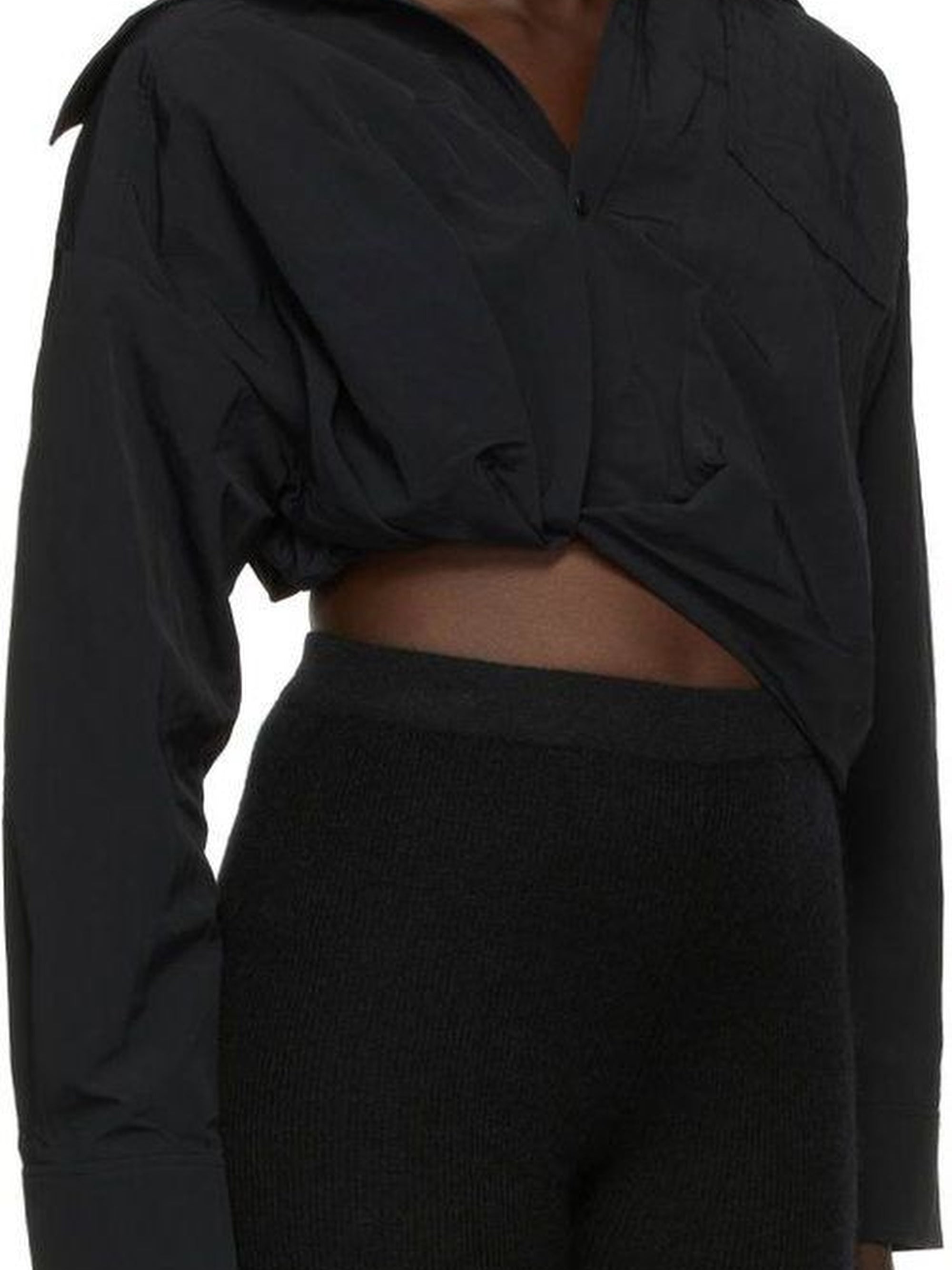 Chemise Mejean twistée - Black