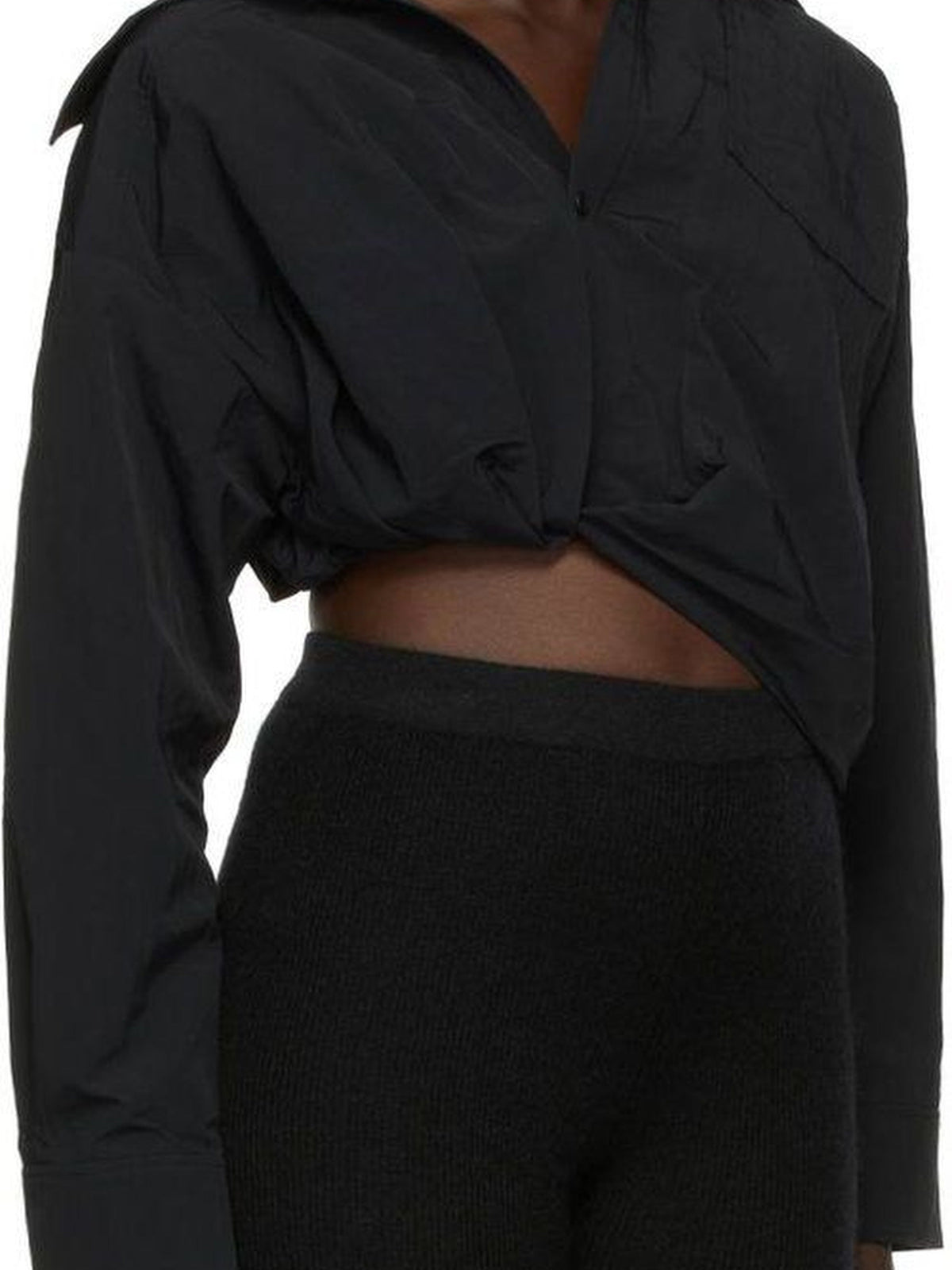 Chemise Mejean twistée - Black