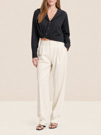 Chemise Mejean twistée - Black
