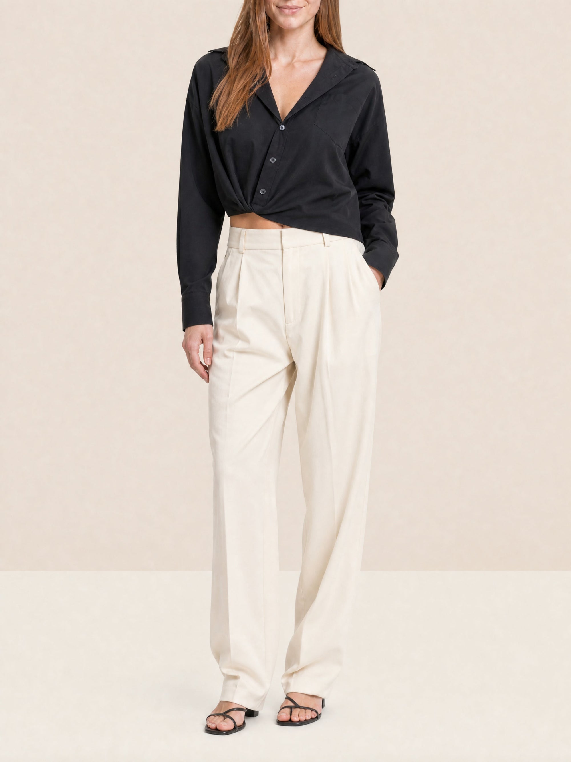 BLACK LA CHEMISE MEJEAN