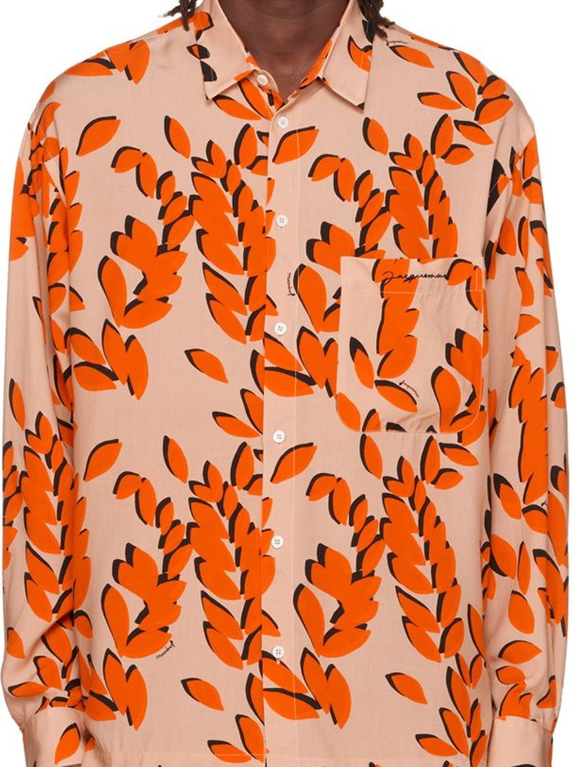 Chemise Baou imprimée - Orange Leaves