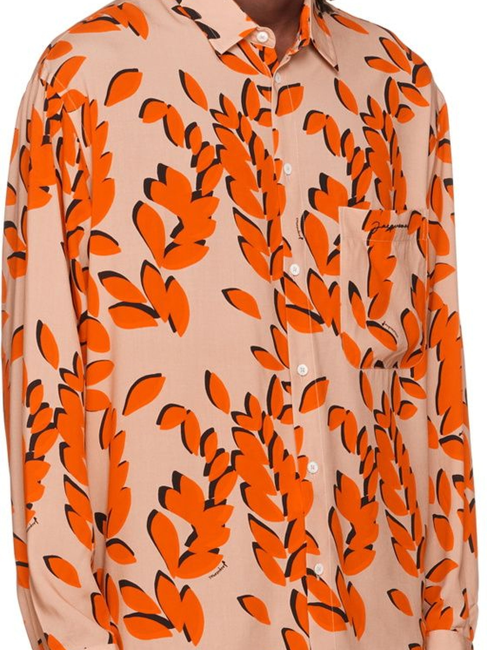 Chemise Baou imprimée - Orange Leaves