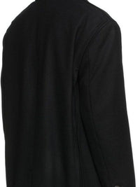 Manteau Valdu boutonné en laine - Black