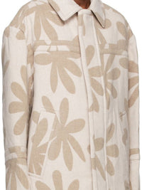 PRINT BEIGE LE MANTEAU MONTAGNE