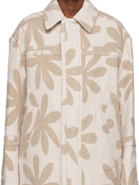 PRINT BEIGE LE MANTEAU MONTAGNE