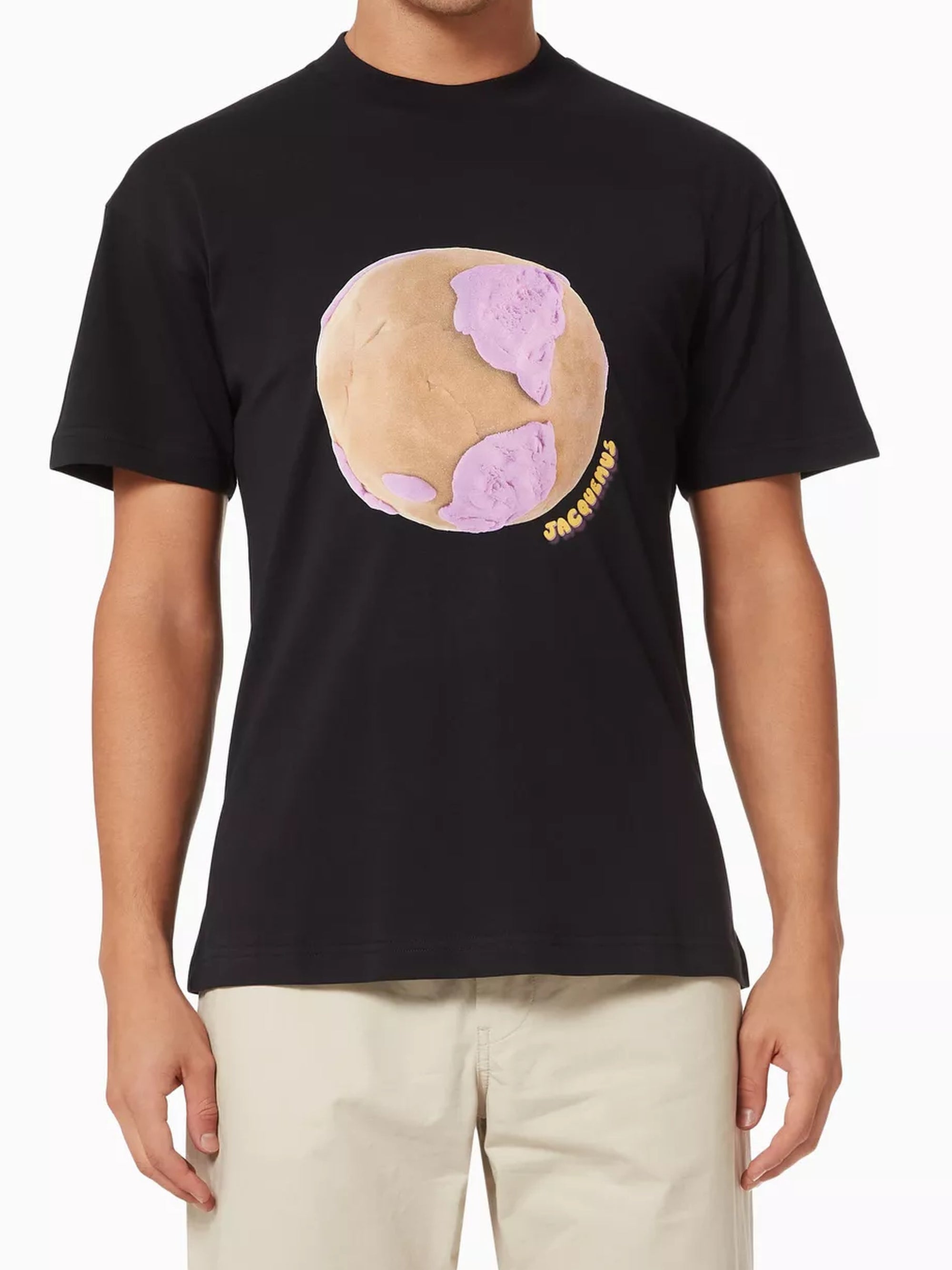 T-shirt à logo Monde - Black