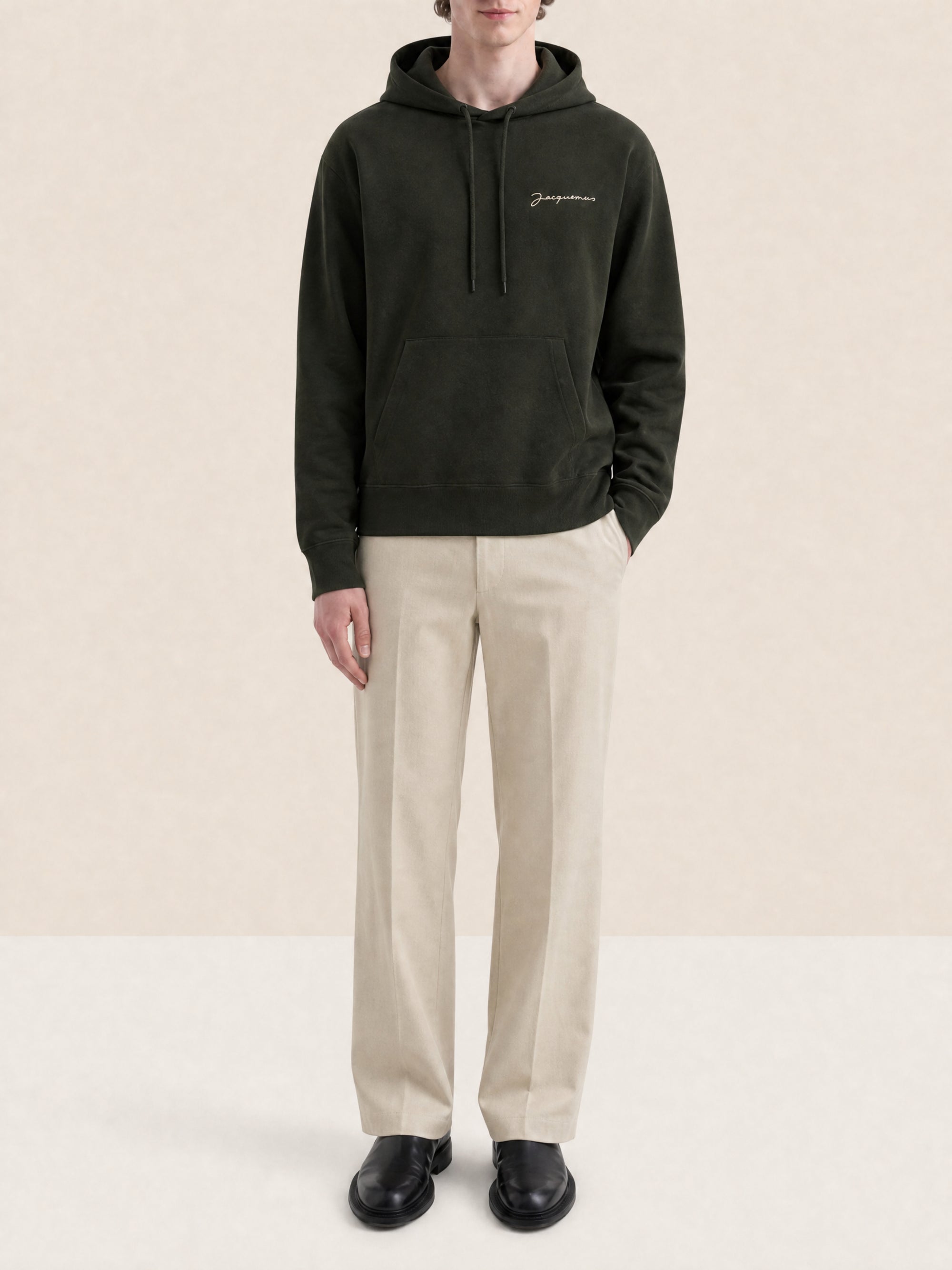 Sweatshirt brodé - Dark Khaki