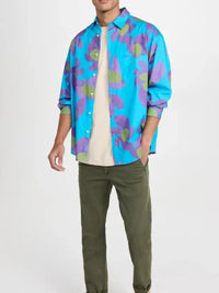 Chemise Simon imprimée - Purple Flowers